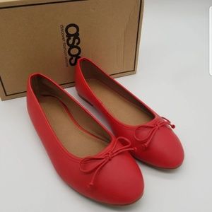 ASOS Red Ballet Flats 9